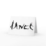 Dance Dancing Silhouette Greeting Card