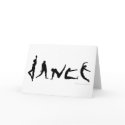Dance Dancing Silhouette Greeting Card