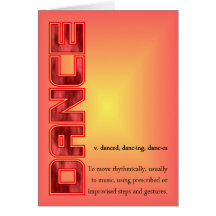 Dance Greeting Card