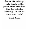 "Dance like nobody's watching" t-shirts