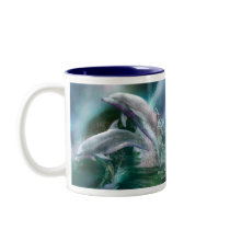 Dance Of The Dolphins Art Mug