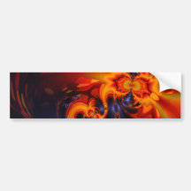 Dance of the Dragons - Indigo & Amber Eyes  Artist Bumper Sticker