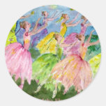 Dance of the Flowers Round Sticker