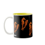 Dance Of The Seahorses (Orange) mugs