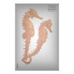 Dance Of The Seahorses (Orange) Customized Stationery