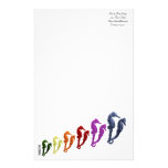 Dance Of The Seahorses Pop Art 1 Stationery Design