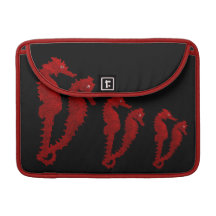 Dance Of The Seahorses (Red) Sleeve For MacBook Pro