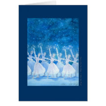 Dance of the Snowflakes Greeting Card