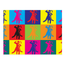 Dance Pop Art Post Cards