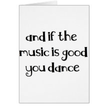 Dance quote greeting cards