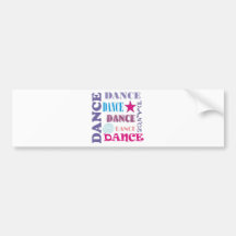 Dance Repeating Bumper Sticker