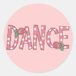Dance Round Stickers
