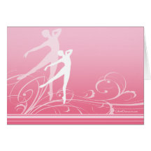 Dance Scroll Note Card (customisable)
