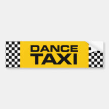Dance Taxi Bumper Stickers