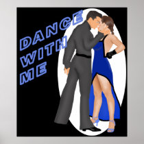 Dance With Me (blue) Print