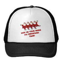 DanceChick Santa Kicks Trucker Hat