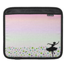 Dancer amongst the stars at pink sunset MacBook air sleeves