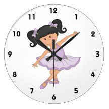 Dancer-Little Ballerina in Tutu Wallclocks