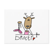 Dancer Reindeer T-shirts and Gifts Post Card