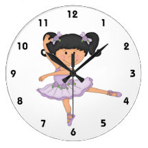 Dancer-Sweet Ballerina in Tutu Wallclocks