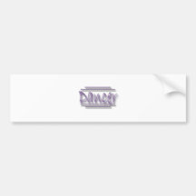 Dancer underlined  purple bumper sticker