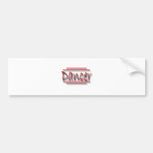 Dancer underlined  red bumper sticker