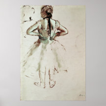 Dancer viewed from the back posters