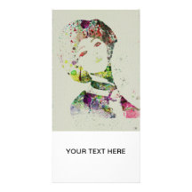 Dancer watercolor photo card