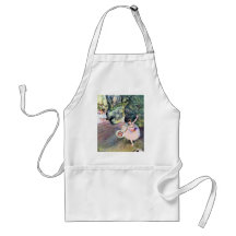 Dancer with a Bouquet of Flowers by Edgar Degas Aprons