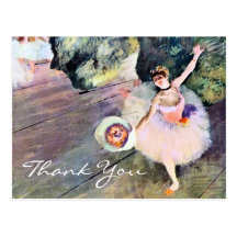 Dancer with a Bouquet of Flowers by Edgar Degas Postcard