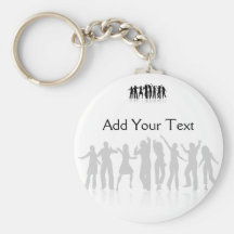 Dancers in Black and White Keychains