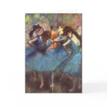 Dancers in Blue Greeting Cards