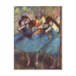 Dancers in Blue postcards