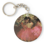 Dancers in Pink by Edgar Degas Keychain
