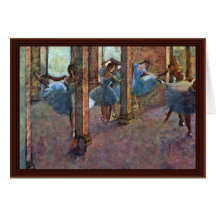Dancers In The Foyer By Edgar Degas Greeting Card