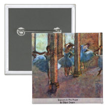 Dancers In The Foyer By Edgar Degas Pin