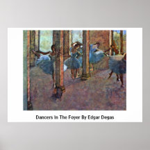 Dancers In The Foyer By Edgar Degas Print