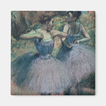 Dancers in Violet Refrigerator Magnet