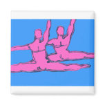 Dancers Jete Duo Refrigerator Magnets