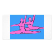 Dancers Jete Duo Photo Card Template