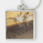 Dancers Practicing at the Barre by Edgar Degas Keychain