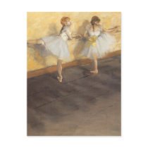 Dancers Practicing at the Barre by Edgar Degas Postcards