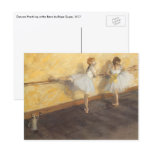 Dancers Practicing at the Barre by Edgar Degas Post Cards