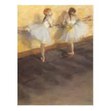 Dancers Practicing at the Barre by Edgar Degas Postcards