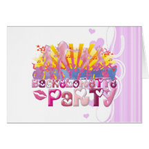 dancing bachelorette party club party retro fun card