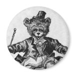 Dancing Bear Pat - Letter D - Vintage Teddy Bear magnets