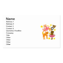 Dancing Cats Business Card Template