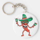 Dancing Chilli Pepper Keychains