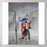 DANCING COUPLE UMBRELLA posters