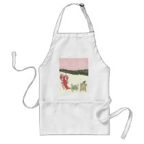 Dancing Crustaceans & Turtle on Beach Aprons